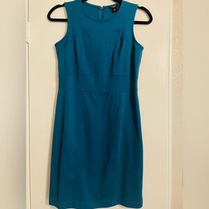 Ann Taylor sheath dress in mallard blue